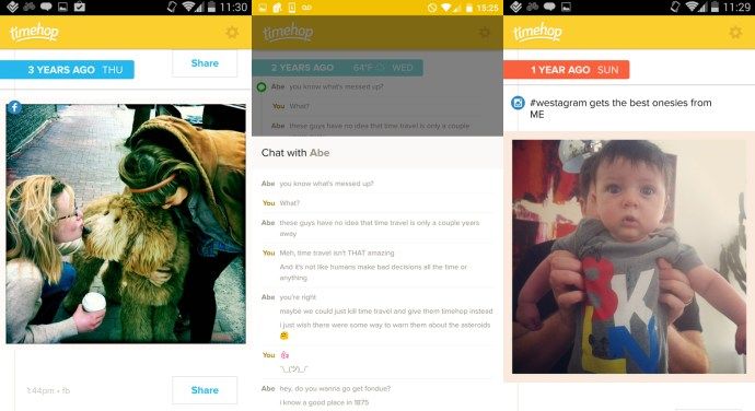 Le migliori app Android 2015 - Timehop