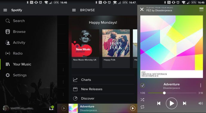 Najlepšie aplikácie pre Android 2015 - Spotify