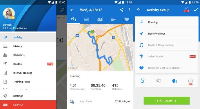 Meilleures applications Android 2015 - Strava