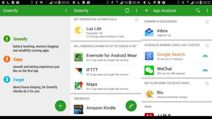Meilleures applications Android 2015 - Greenify