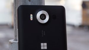 Revisió de Microsoft Lumia 950: objectiu de la càmera