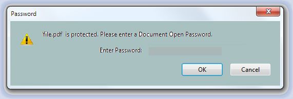 PDFパスワードを入力