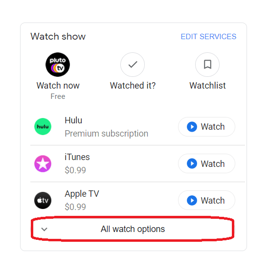 Google Search Options