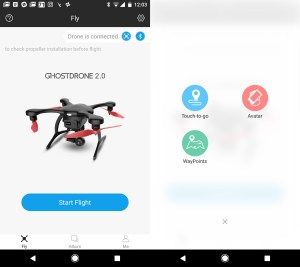 Разгънете приложението Ghostdrone 2.0 VR