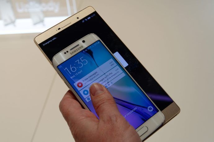 Revisión de Huawei Ascend P8 Max - vs Samsung Galaxy S6 Edge