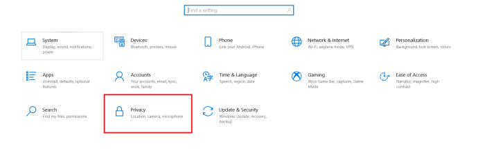 Postavke privatnosti za Windows 10