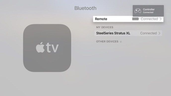 apple_tv_bluetooth_menu _-_ steelseries_stratus_berhubung