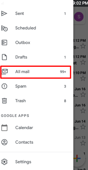 mobille lahat ng mail