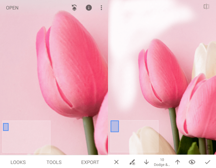 Как да премахнете фона Snapseed