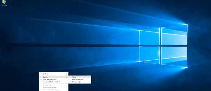 Kako ukloniti traku za pretraživanje i Cortana s programske trake sustava Windows 10
