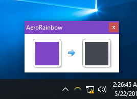 Προεπισκόπηση Windows 10 AeroRainbow