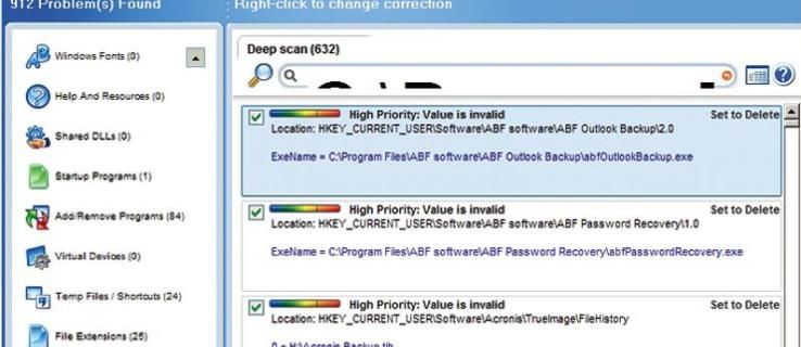 Windows Registry: PC Tools Registry Mechanic 5.2 gjennomgang