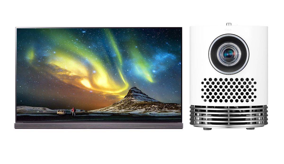 LG G7-serien OLED TV og LG HF80JA projektor