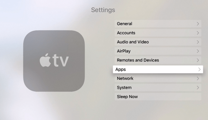 Aplikace na Apple TV