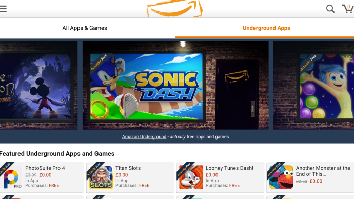 WTF adalah toko aplikasi Amazon Underground?