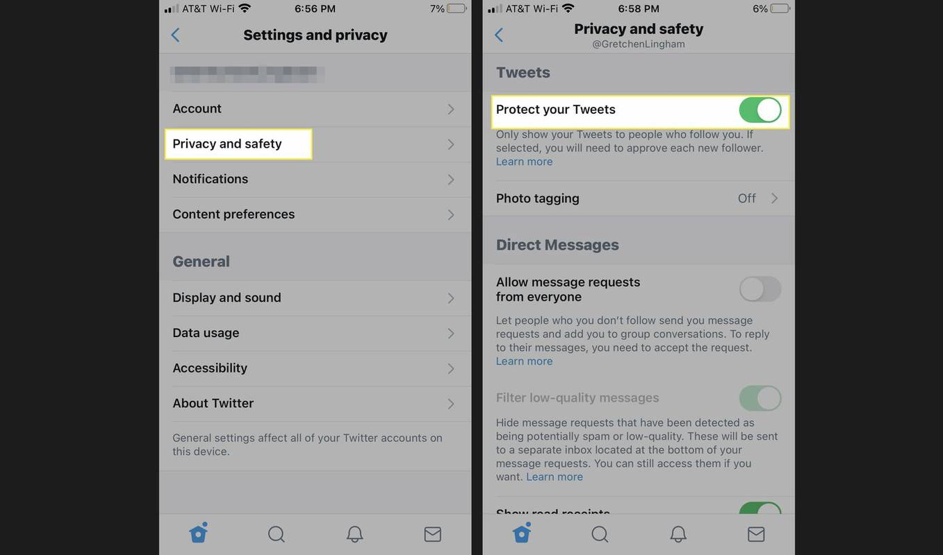 Kaitske oma säutse, et hoida oma Twitteri konto privaatsena