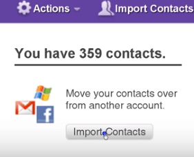 mag-import ng mga contact
