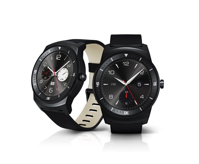 Examen LG G Watch R - différents cadrans de montre