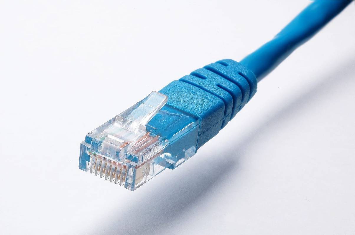Ethernet kabelis.