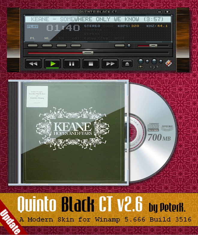 Quinto Black CT 2.6.0 Memperbarui