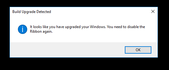 Deaktivieren Sie das Menüband Windows 10