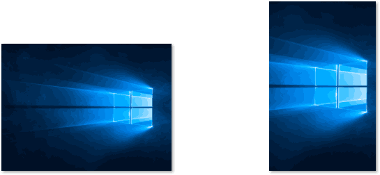 „Windows 10“ pasukti ekraną