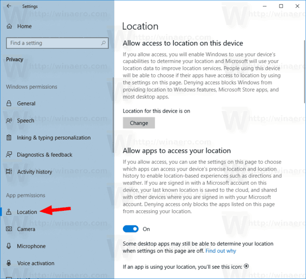 Windows 10 Ορισμός προεπιλεγμένου κουμπιού θέσης