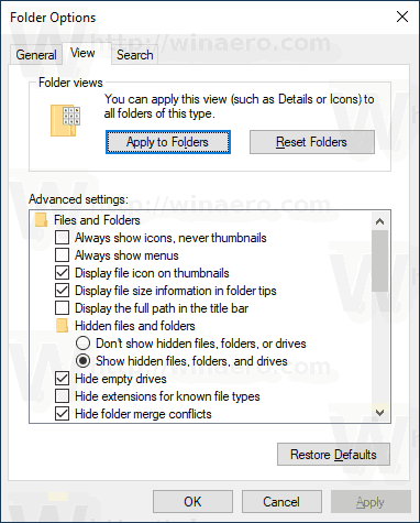 Hiển thị tệp được mã hóa nén bằng màu trong File Explorer