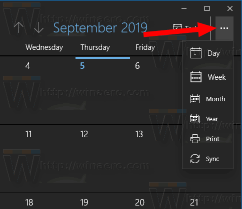 Windows 10-agenda in werkweekmodus