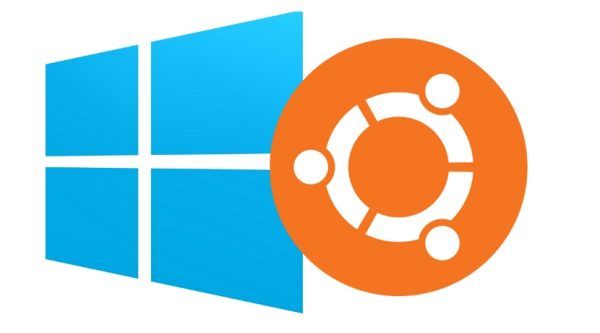 Ubutntu på Windows 10-logotypbanner