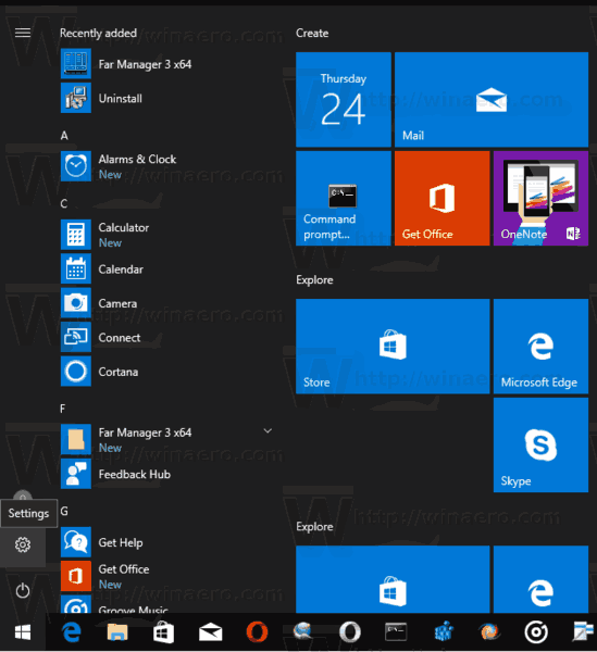 Configurações de atualização de criadores do Windows 10
