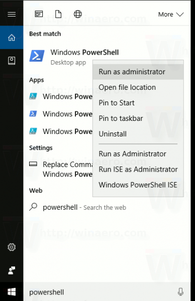 Windows 10 sostituisce cmd con PowerShell