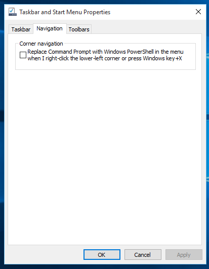 Windows 10 beží PowerShell od WiX