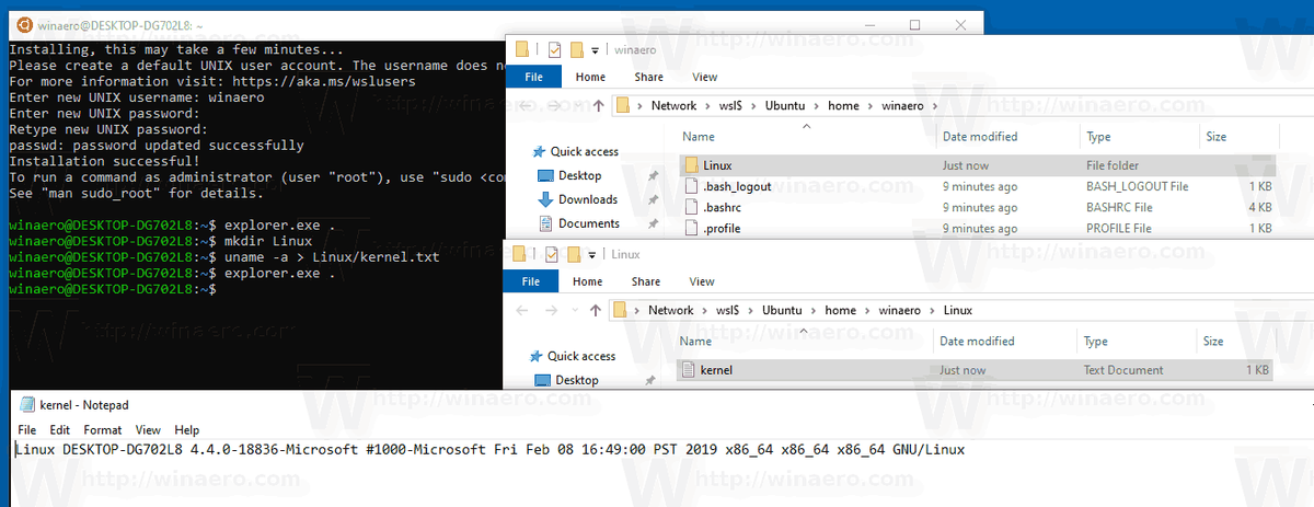Достъп до Linux файлове в Windows 10