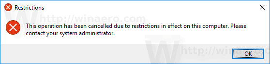 A Vezérlőpult letiltotta a Windows 10 rendszert