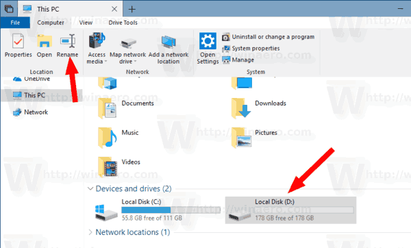Windows 10 Αλλαγή ετικέτας μονάδας δίσκου PowerShell