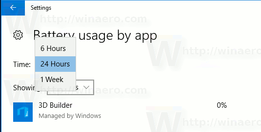 Windows hallinnoi akkusovellusta