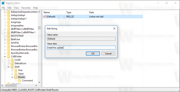 Windows 10 καμπίνα εγκατάστασης δημιουργία κλειδιού 2
