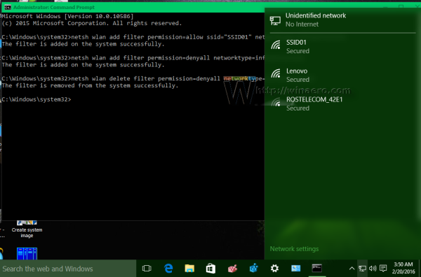 Windows 10 traadita võrgu loend on taastatud