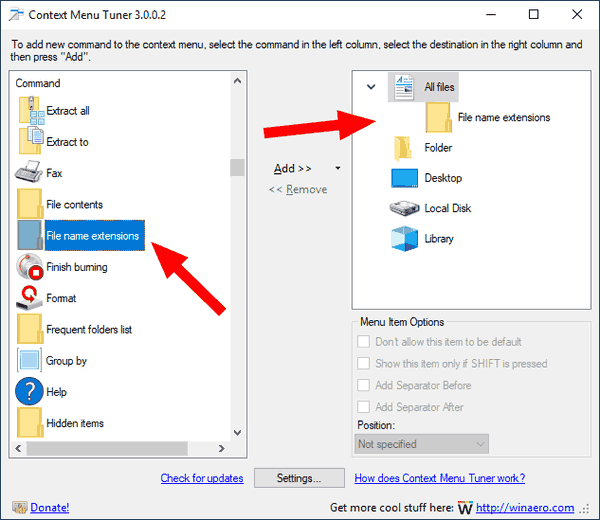 Windows 10-bestandsextensies CMT