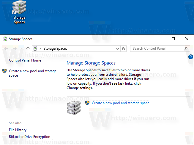 Windows 10 Storage Spaces