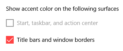 Windows Color Settings