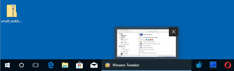Ширина на бутона на персонализираната лента на задачите на Windows 10