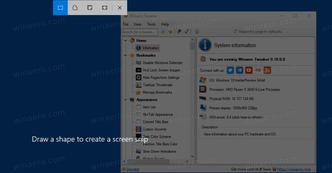 Recherche Windows 10 avec capture d