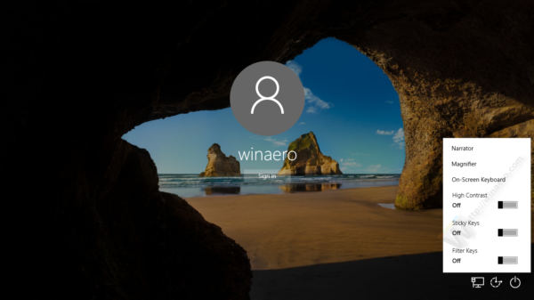 Facilidade de acesso do Windows 10