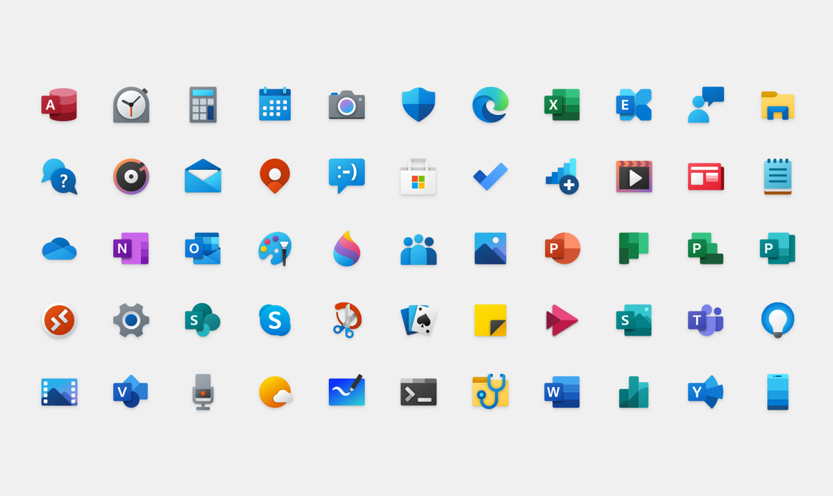 Nowe ikony systemu Windows 10 1