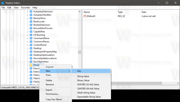 Tên ổ đĩa Windows 10 biểu tượng mặc định khóa con mới
