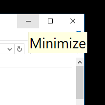 Windows 10 Tooltip-Schriftsymbol