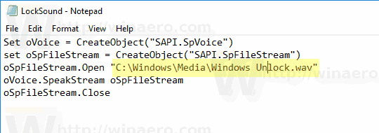 Tâche de verrouillage du son Windows 10 créée