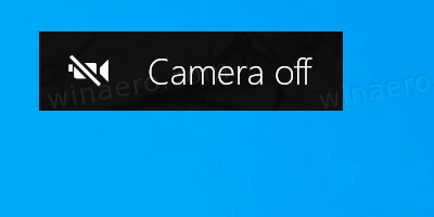 Windows 10에서 카메라 꺼짐 OSD